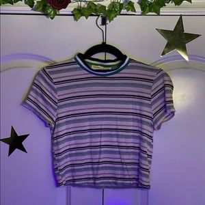 Stripped Cropped Tee